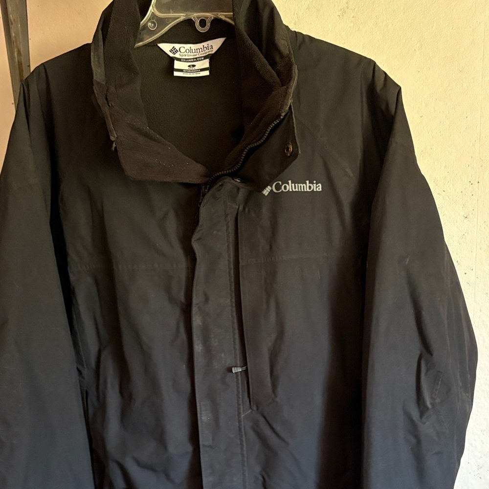 Columbia Men's Black Raincoat